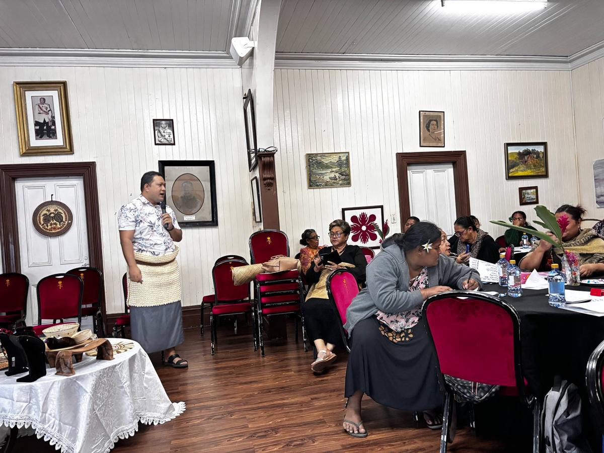 Financial literacy training session for women in handicraft production