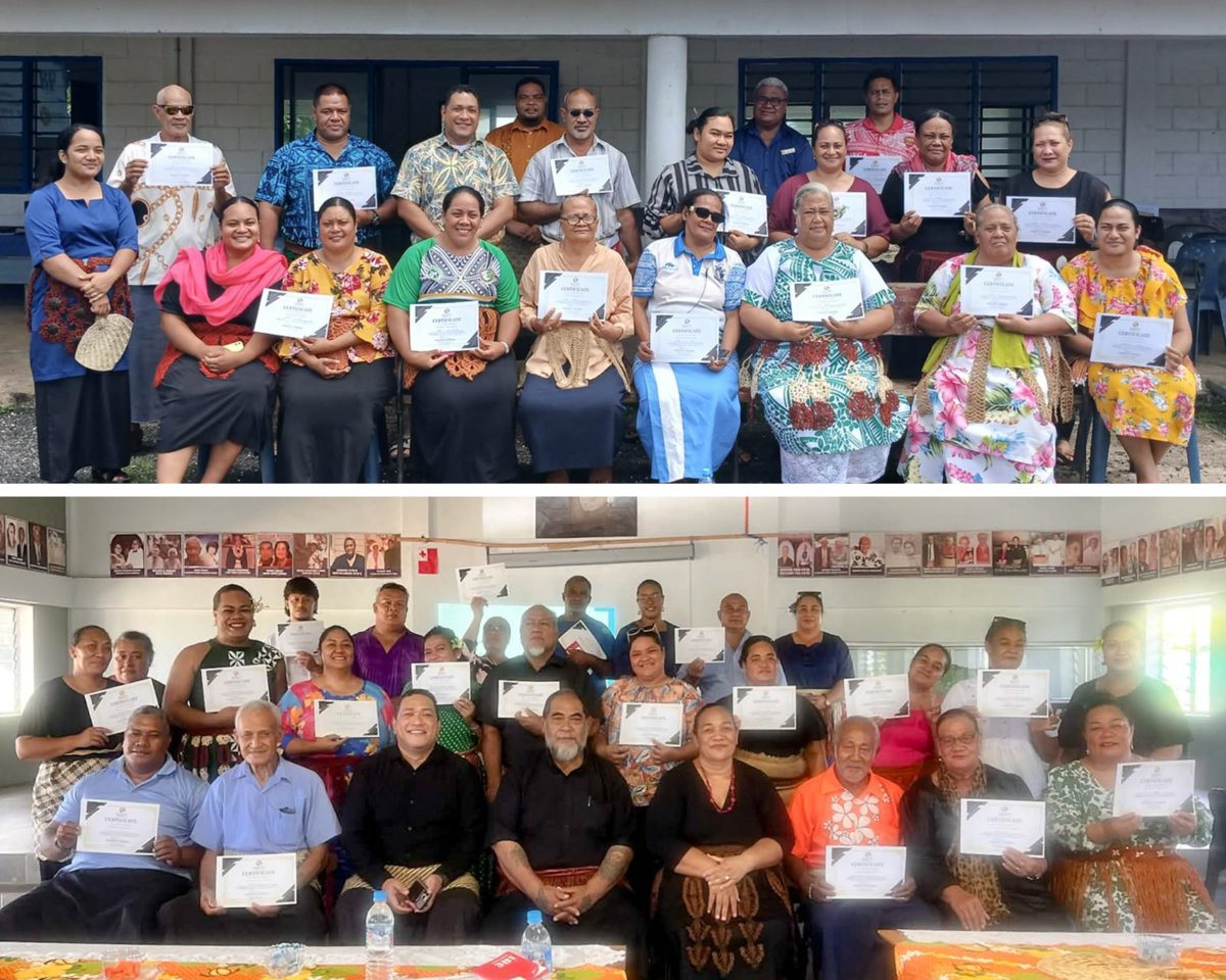 Participants at the MTED outer islands training programme